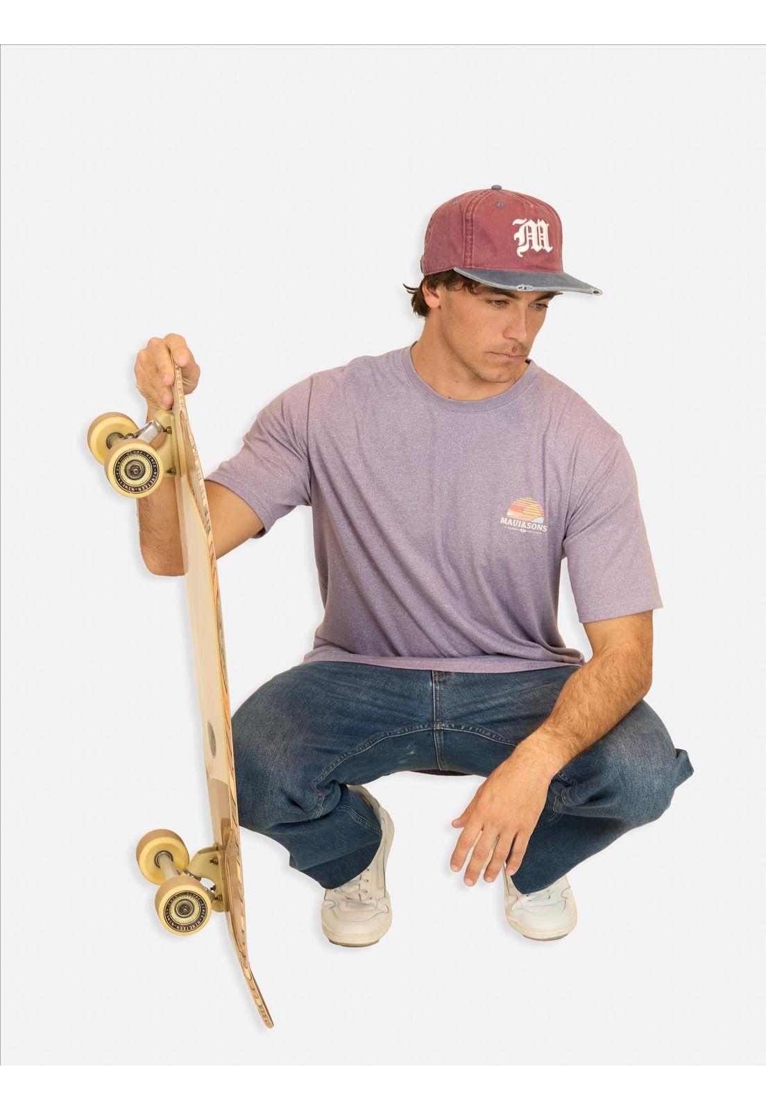 Polera MC Surf Company Morado Hombre Maui And Sons-2