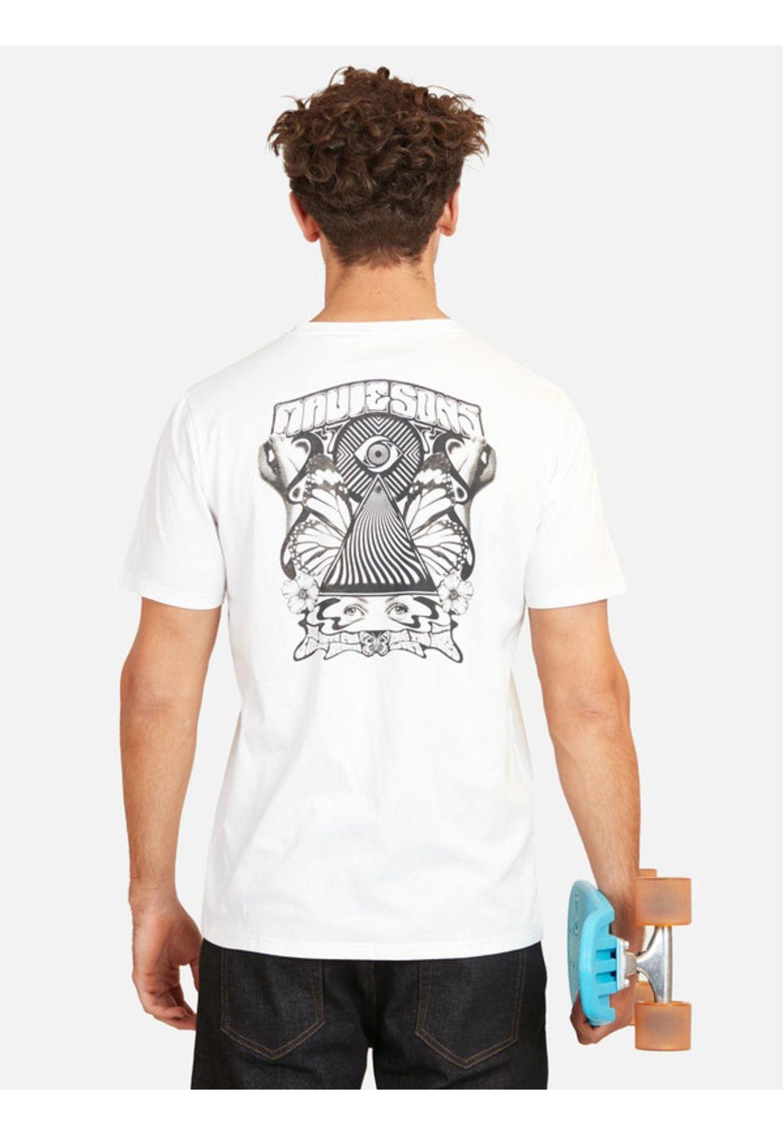 Polera Good Vibes Hombre Blanco Maui And Sons-1