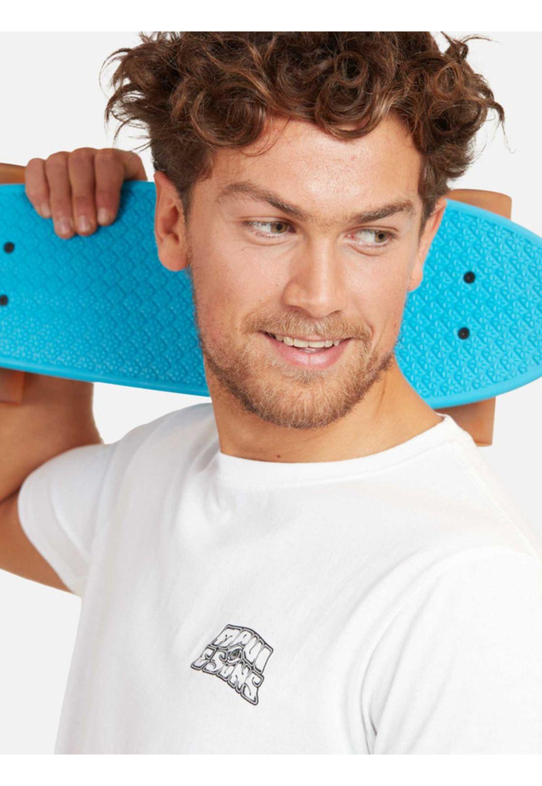 Polera Good Vibes Hombre Blanco Maui And Sons-2
