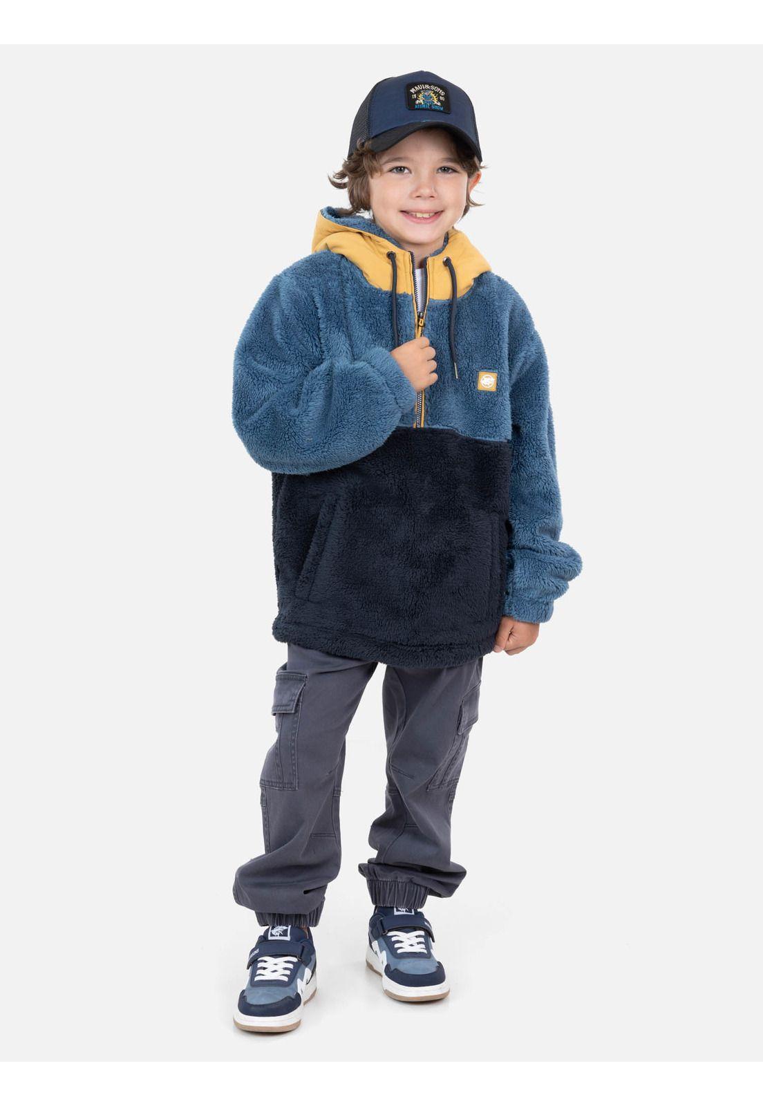 Poleron Chiporro Adaa Azul Infantil Maui And Sons-3