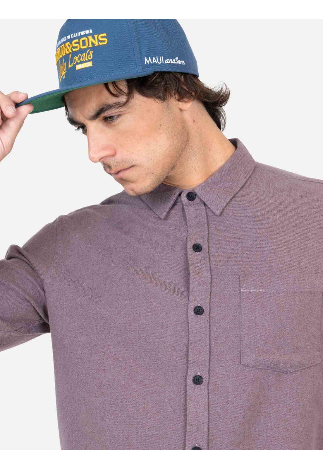 Camisa Lly Ma Burdeo Hombre Maui And Sons-2