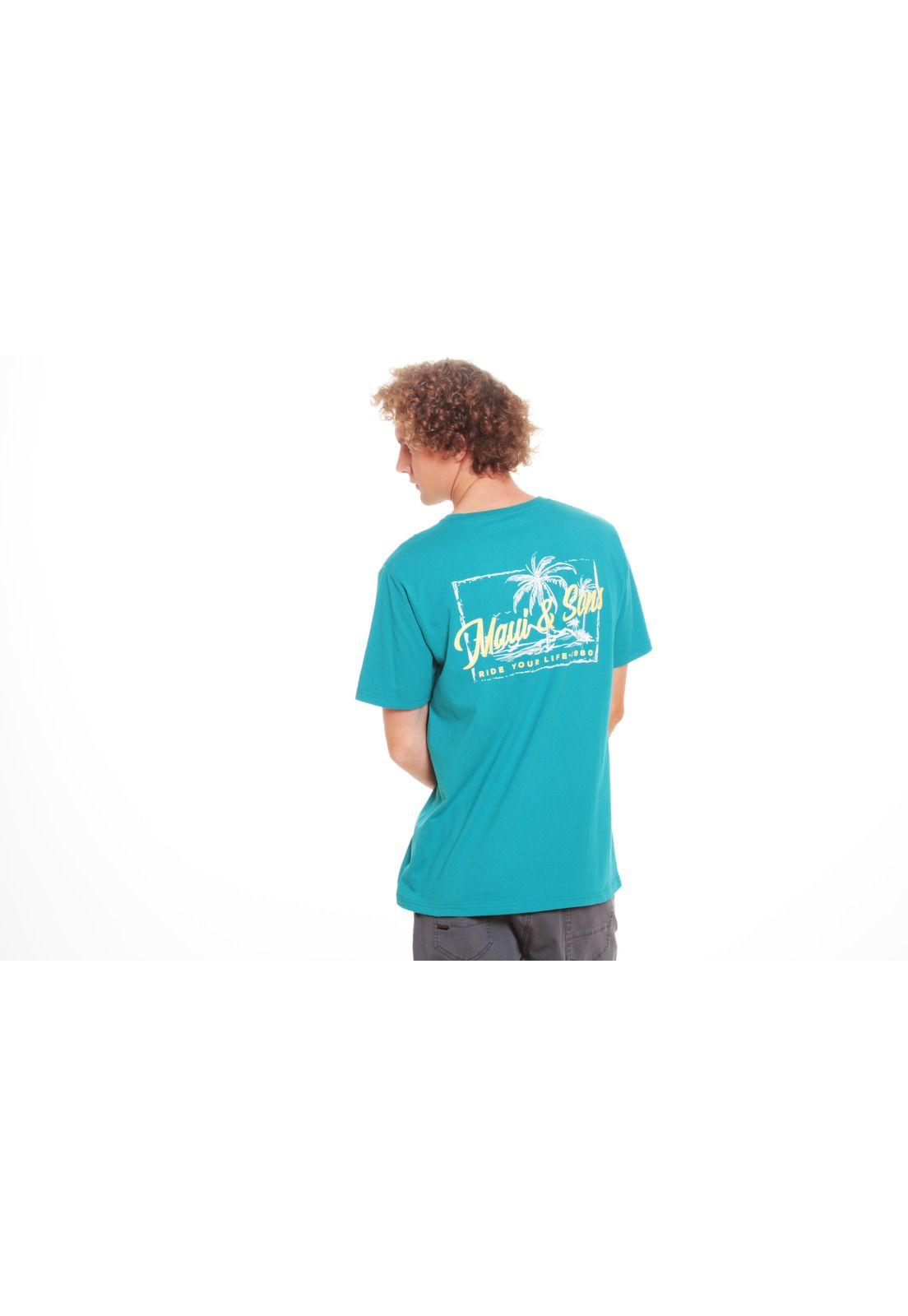 Polera Hombre 5P176-MV20 Celeste Maui and Sons-1