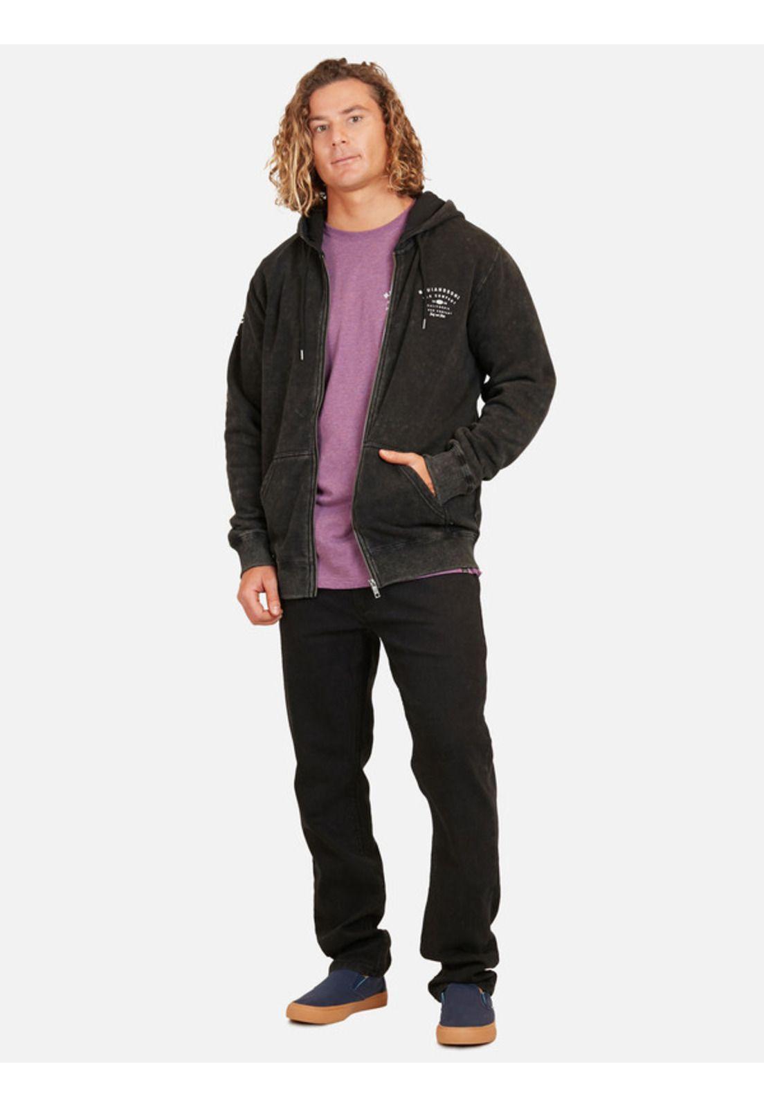 Poleron Surfxskate Hombre Negro Maui And Sons-3