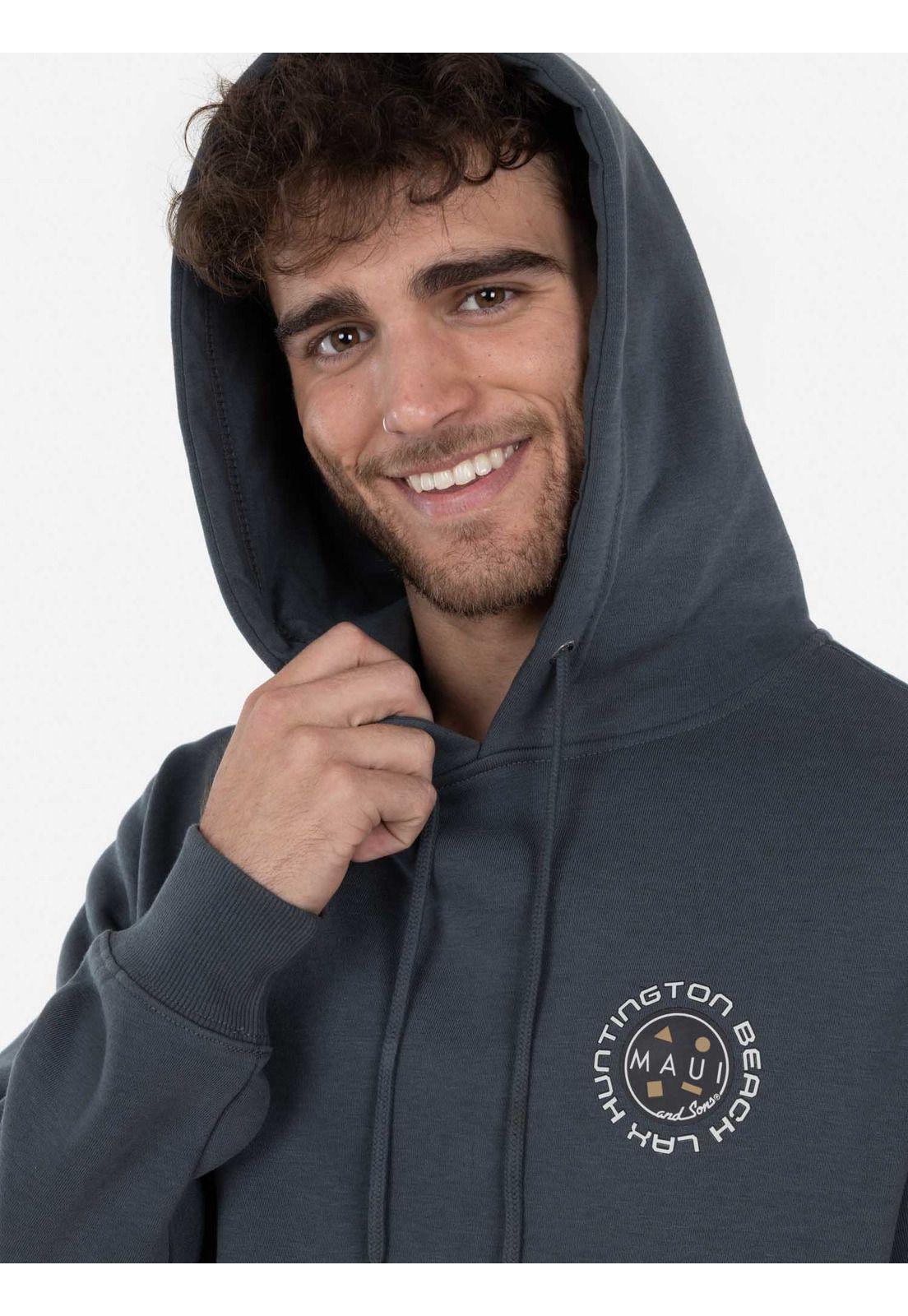 Poleron HUNTINGTON BEACH Hombre Verde Maui and Sons-2