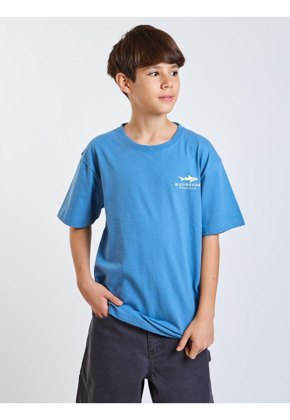 Polera MC Wild Celeste Infantil Maui and Sons-6