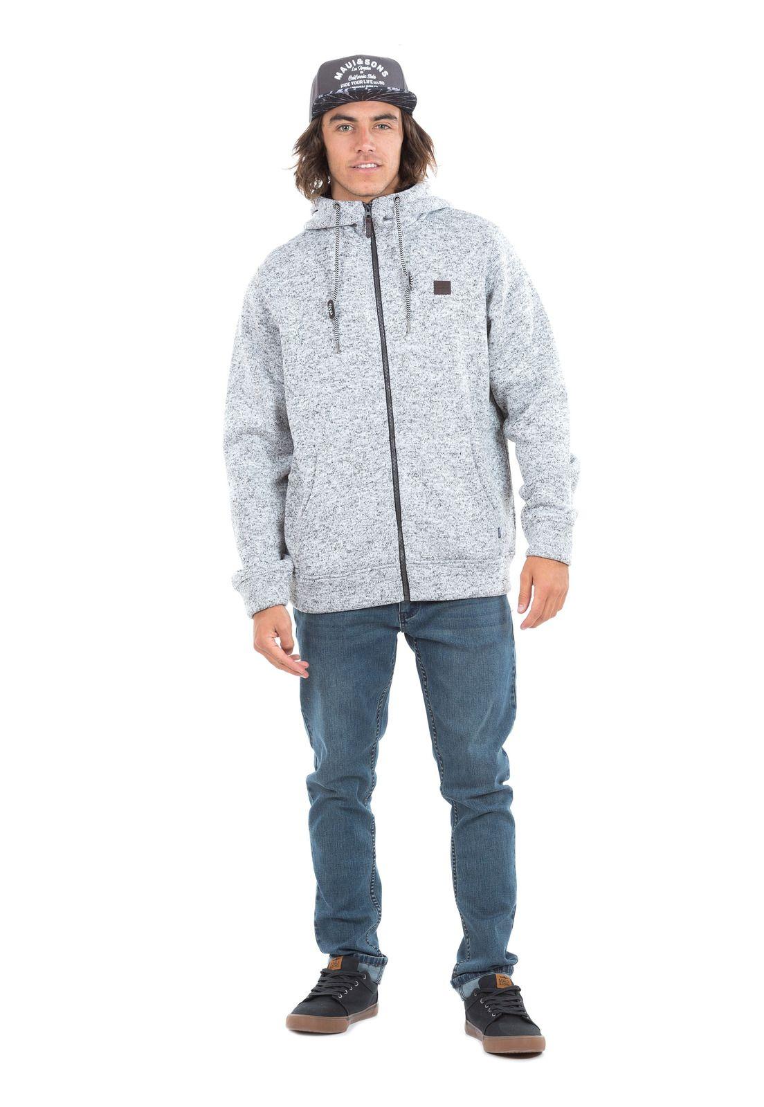 Poleron Fullzipper Hombre 5O1316-MI20 Gris-3