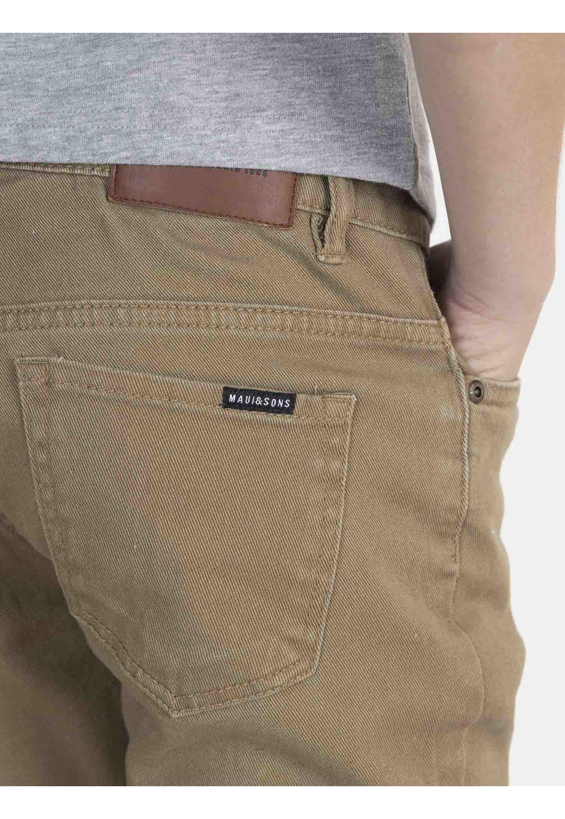 Pantalon Juvenil 5N1413-MI22 Café Maui and Sons-2