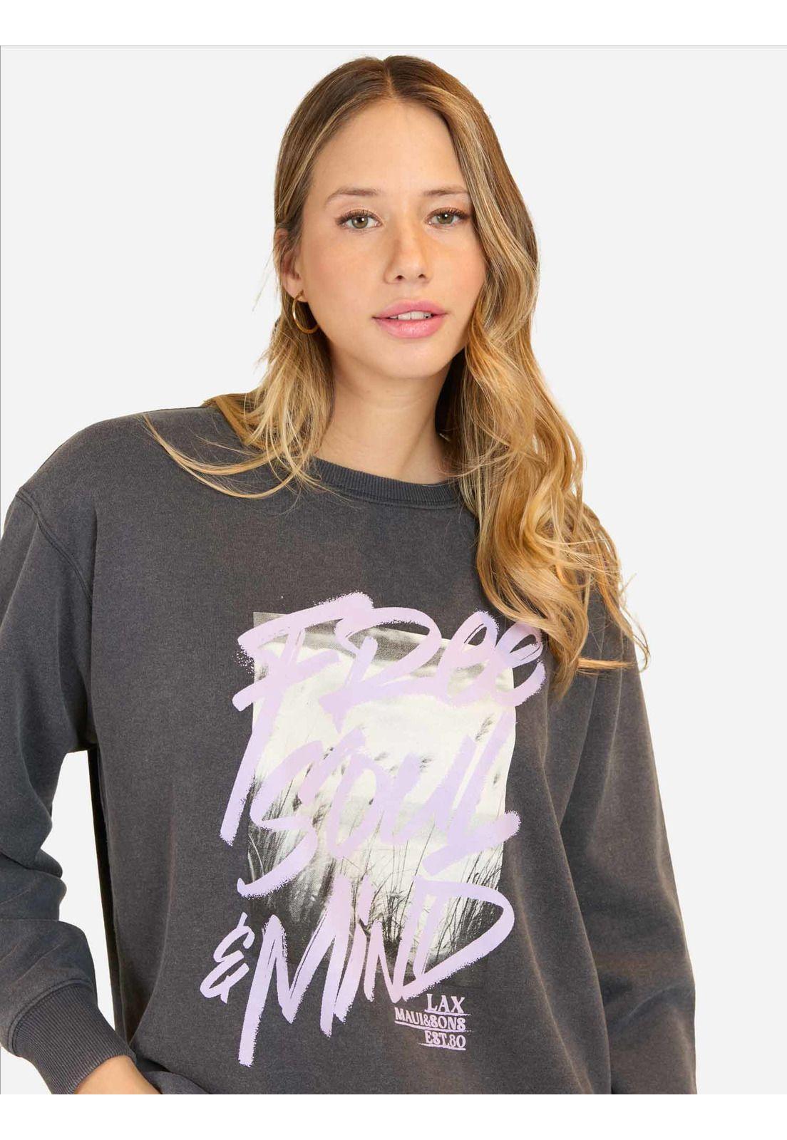 Poleron CR Waves Gris Mujer Maui And Sons-2