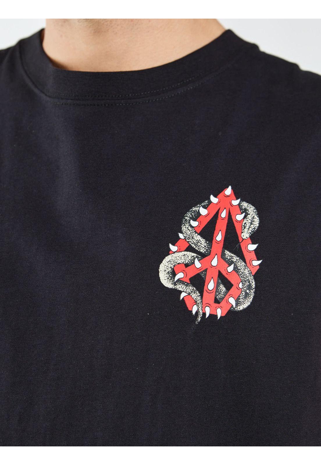 Polera SM Monolith Negro Hombre Volcom-6