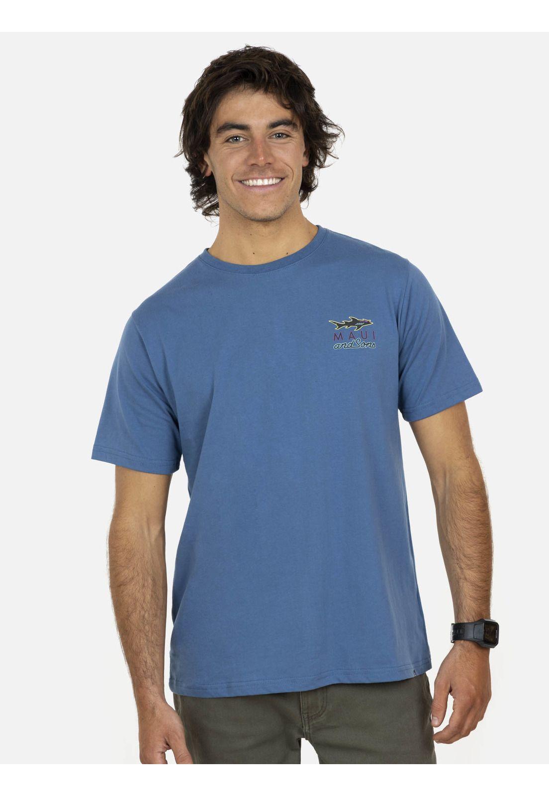 Polera MC Hombre Azul 5P400-MV22 Maui and Sons-0