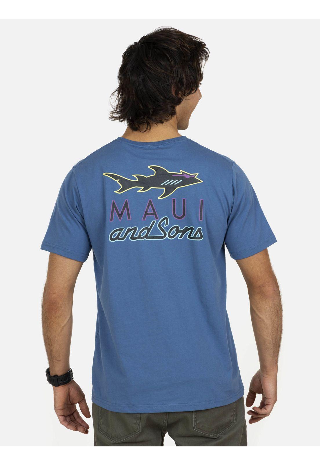 Polera MC Hombre Azul 5P400-MV22 Maui and Sons-1