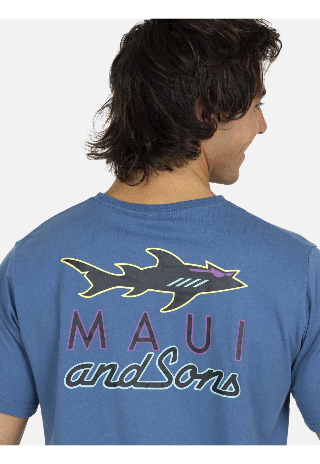 Polera MC Hombre Azul 5P400-MV22 Maui and Sons-2
