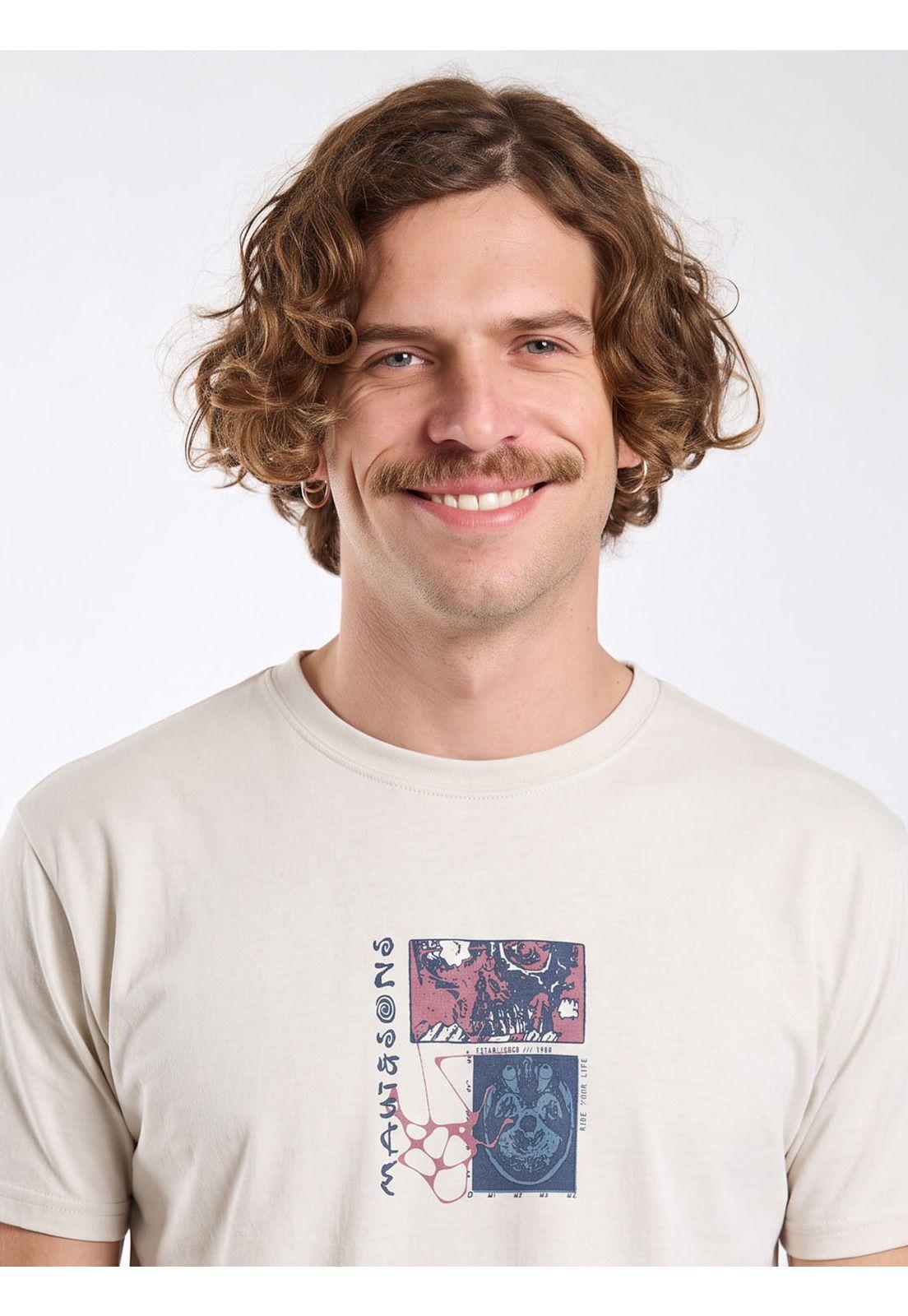 Polera MC Sunset Blanco Hombre Maui and Sons-3