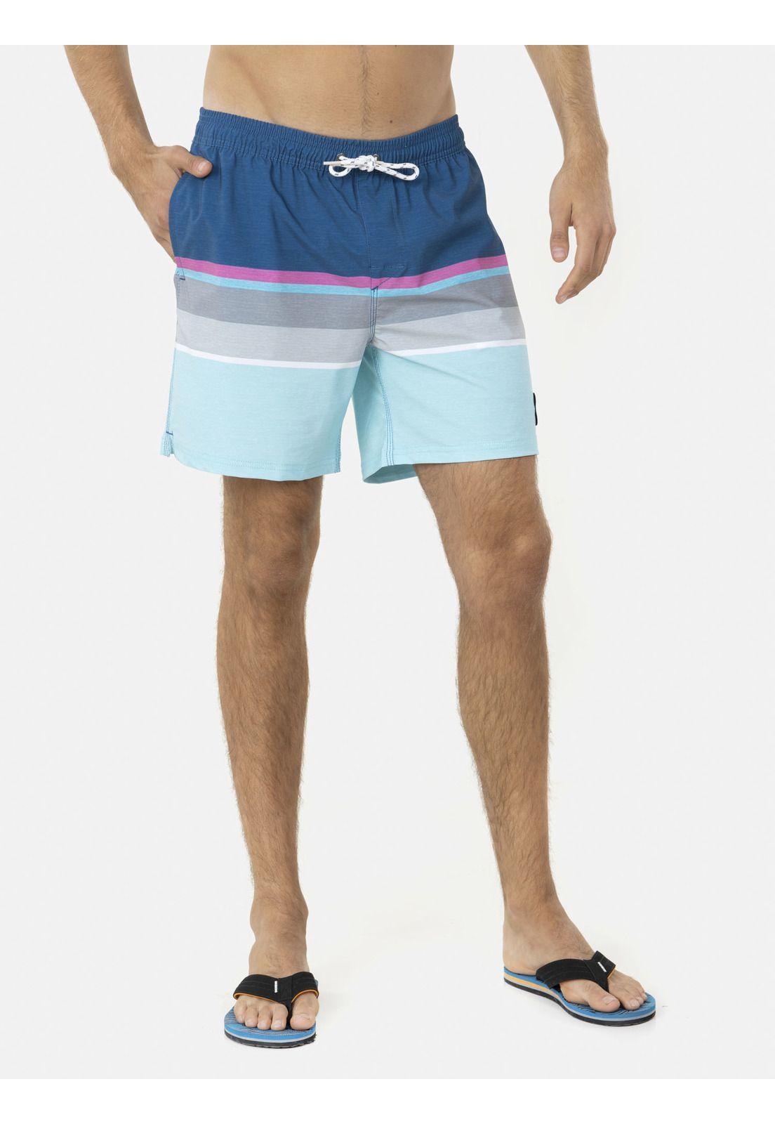 Traje de Baño Stretch Hombre Azul Maui and Sons-0