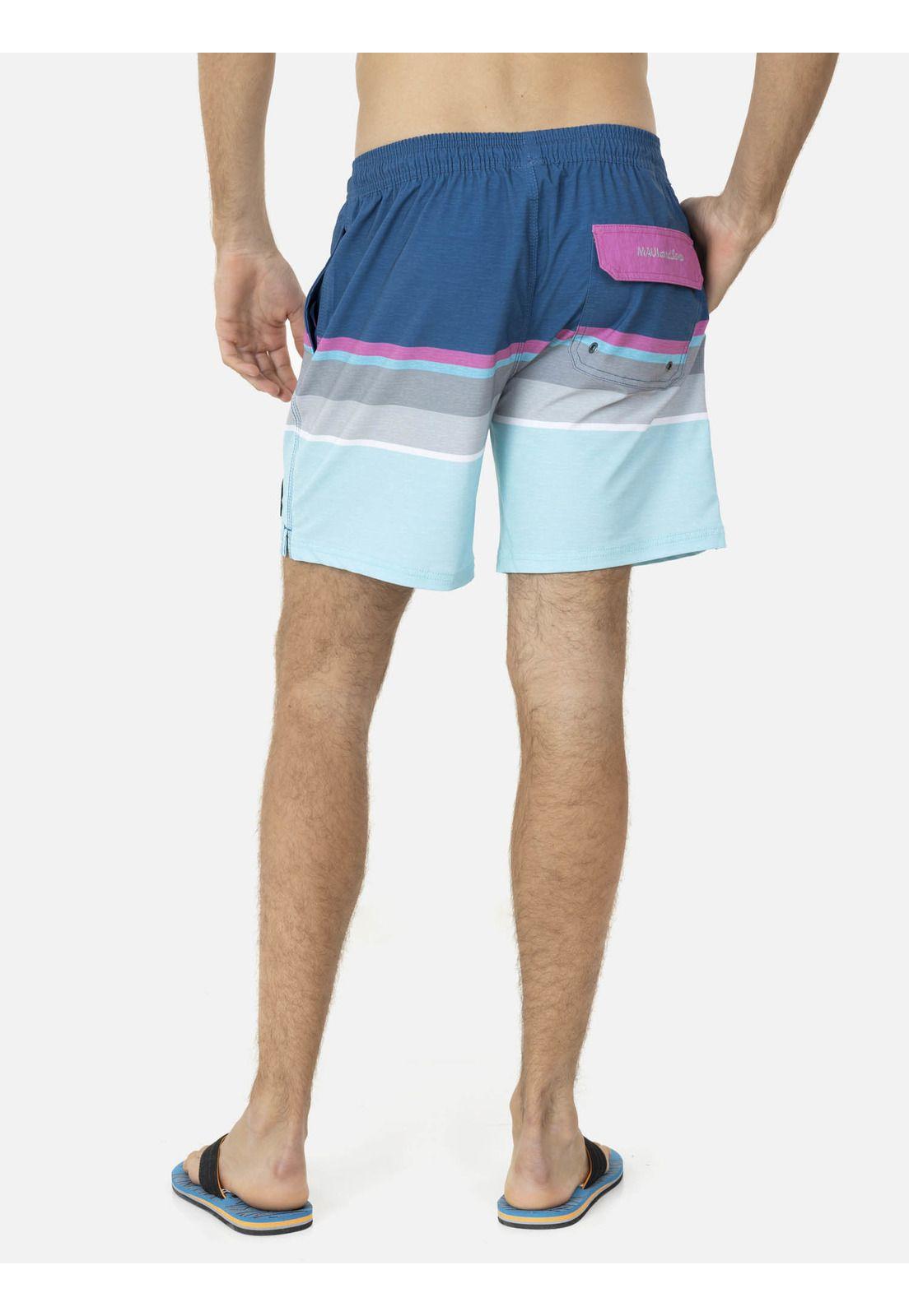 Traje de Baño Stretch Hombre Azul Maui and Sons-1