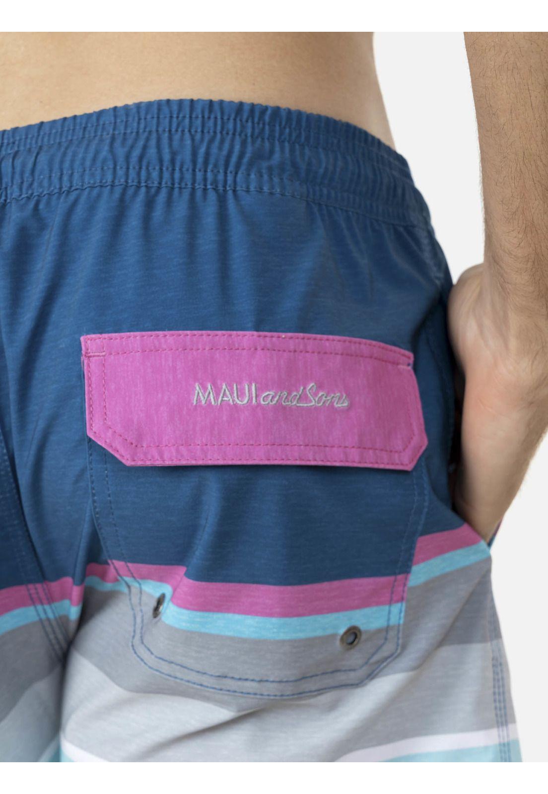 Traje de Baño Stretch Hombre Azul Maui and Sons-2