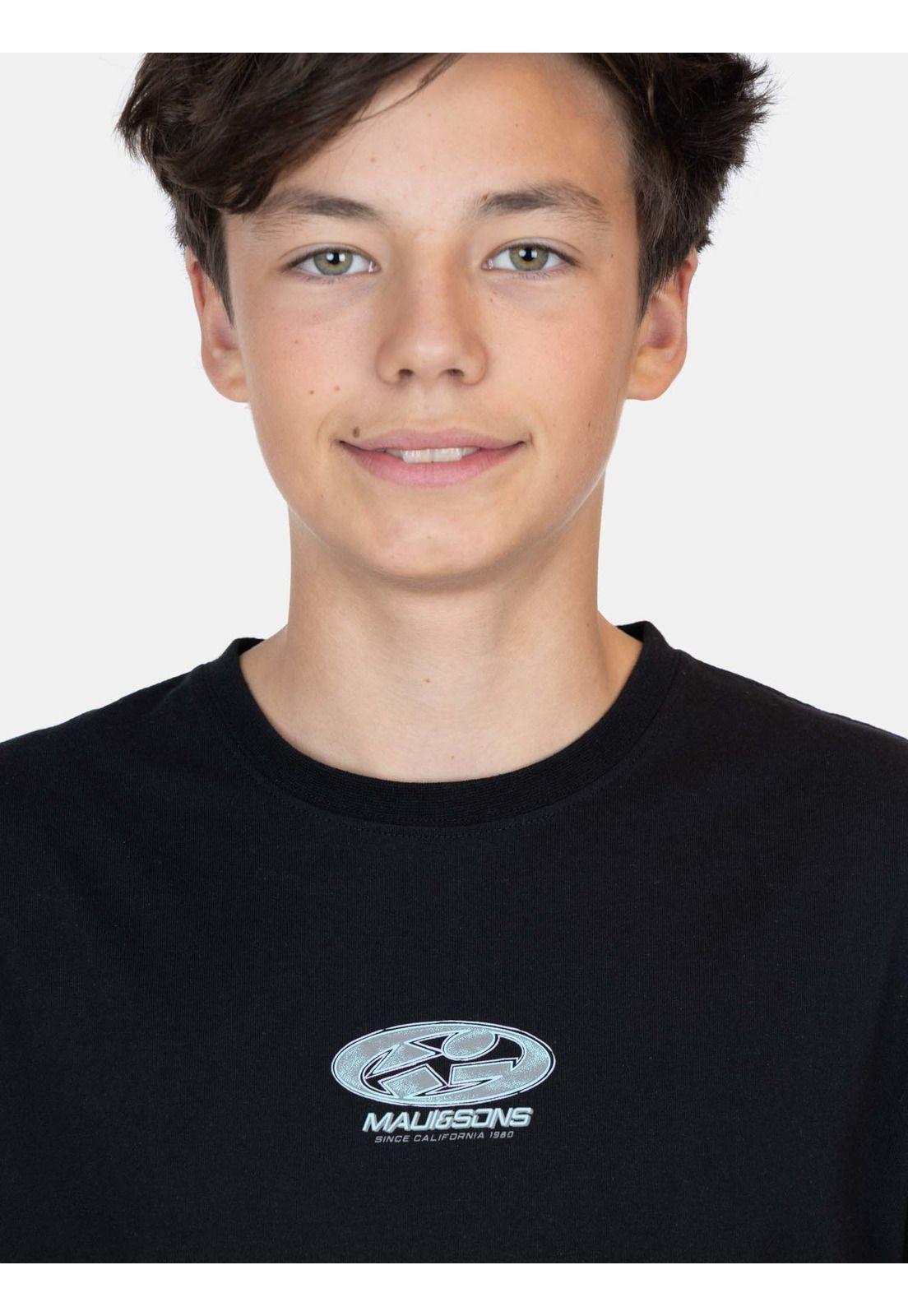 Polera MC HelioFit Negro Infantil Maui And Sons-2