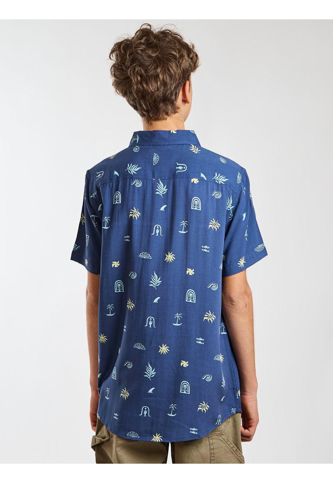 Camisa MC Tiki Multicolor Infantil Maui and Sons-1