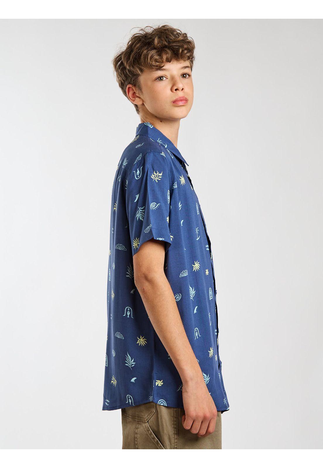 Camisa MC Tiki Multicolor Infantil Maui and Sons-2