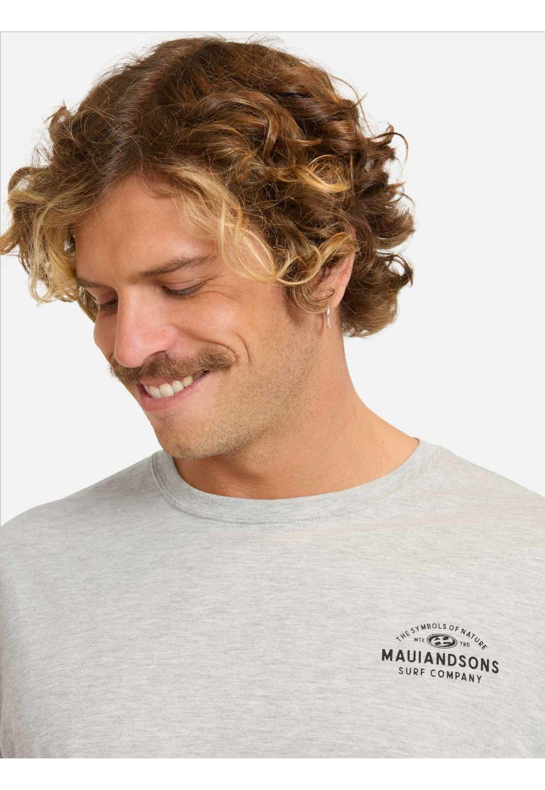 Polera MC Nekoka Gris Hombre Maui And Sons-2