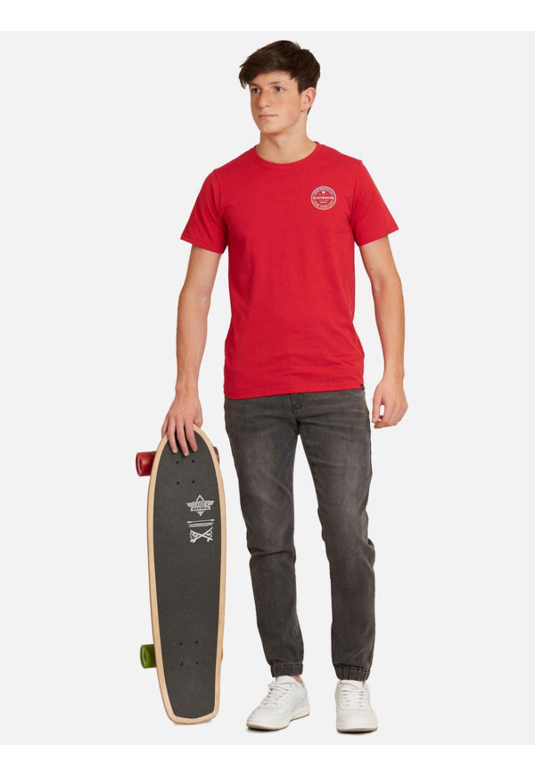 Polera Circle Maui Yng Juvenil Hombre Rojo Maui And Sons-3