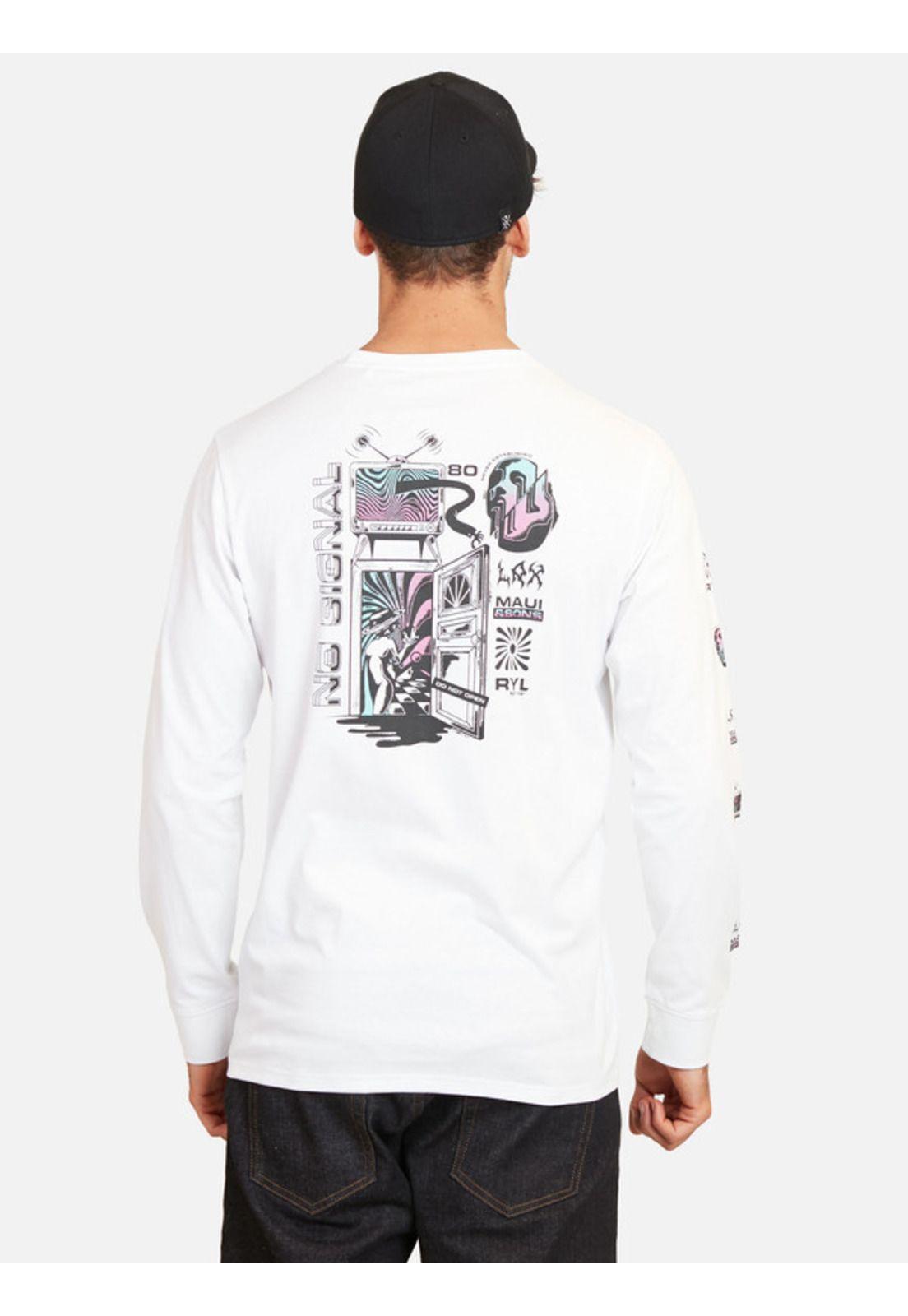 Polera No Signal R.Y.L Hombre Blanco Maui And Sons-1