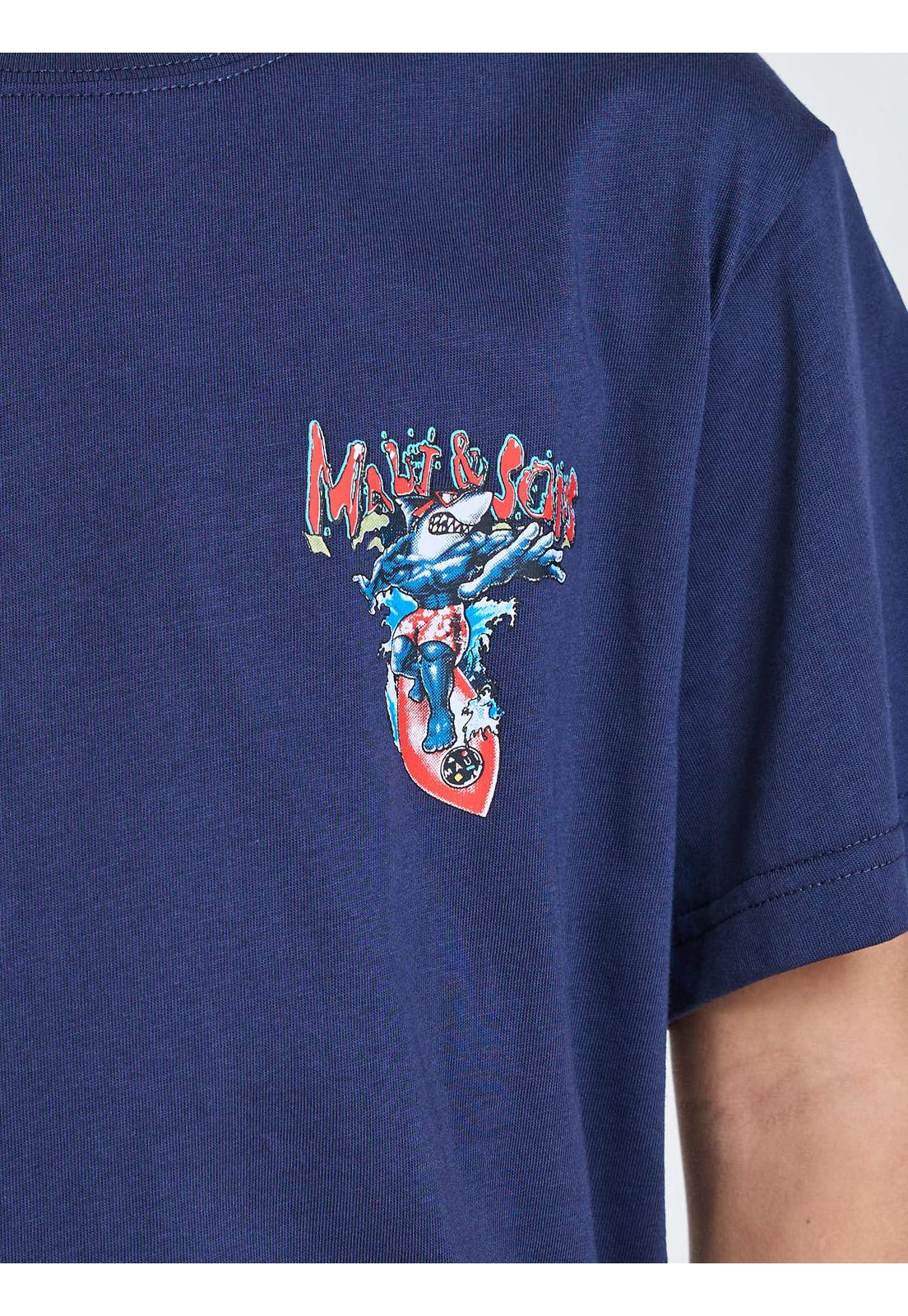 Polera MC Highway Azul Infantil Maui and Sons-5