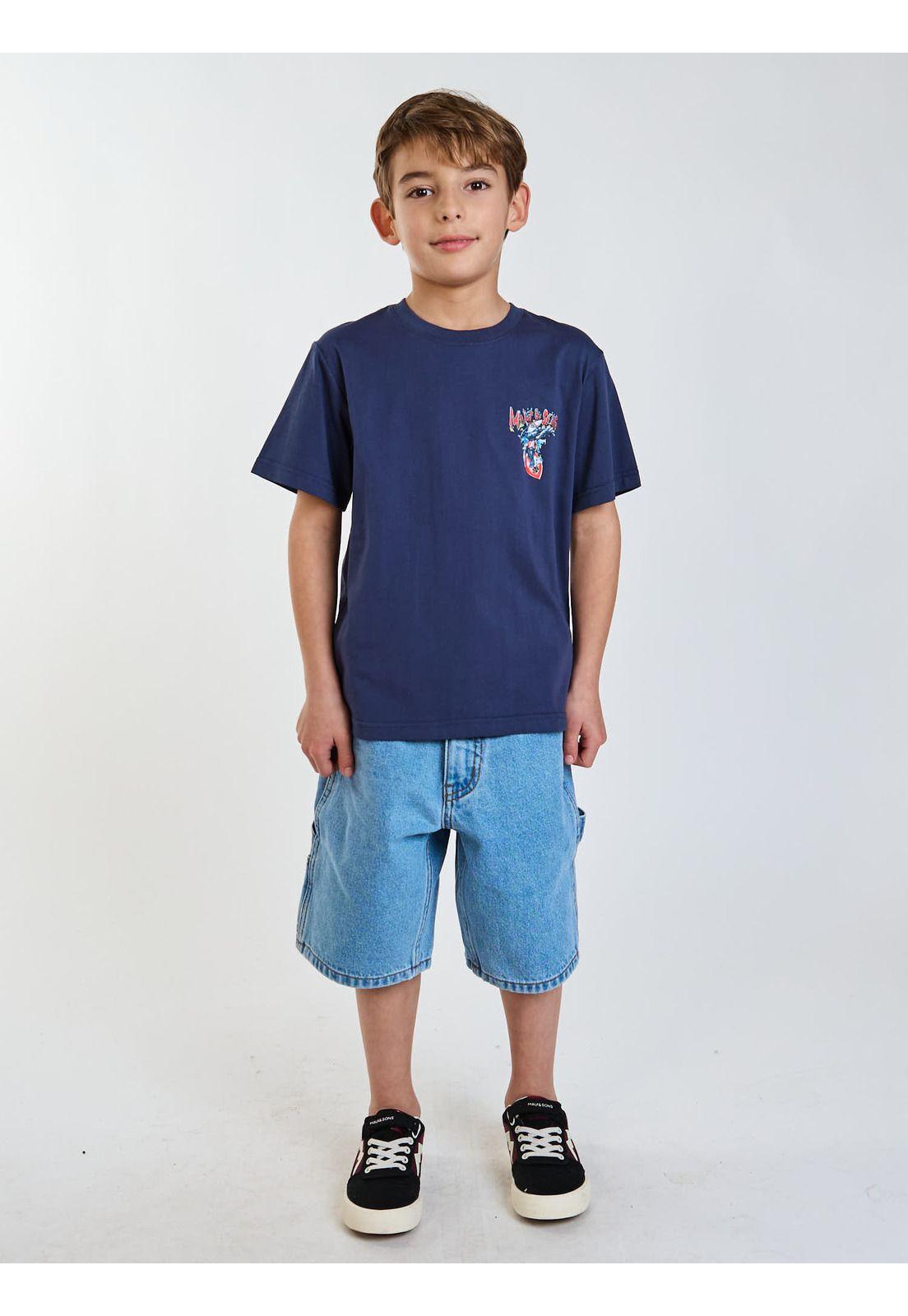 Polera MC Highway Azul Infantil Maui and Sons-6