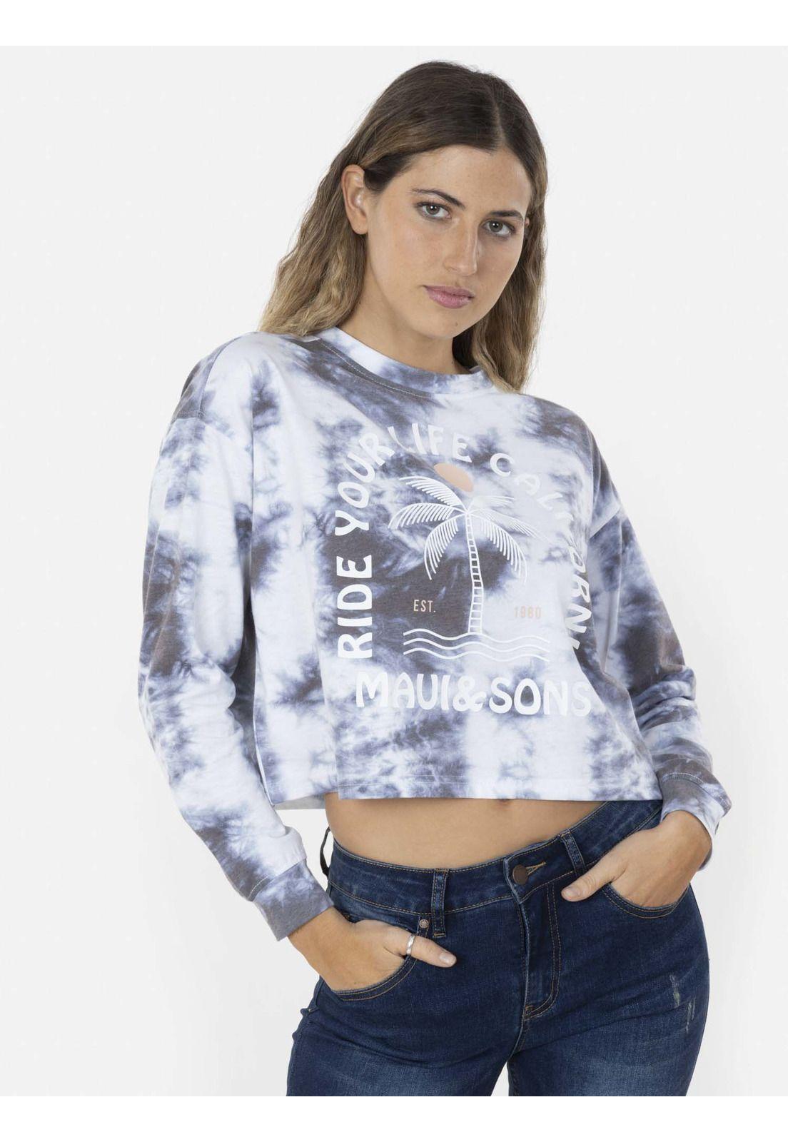 Polera RIDE ON CALI Mujer Multicolor Maui and Sons-0