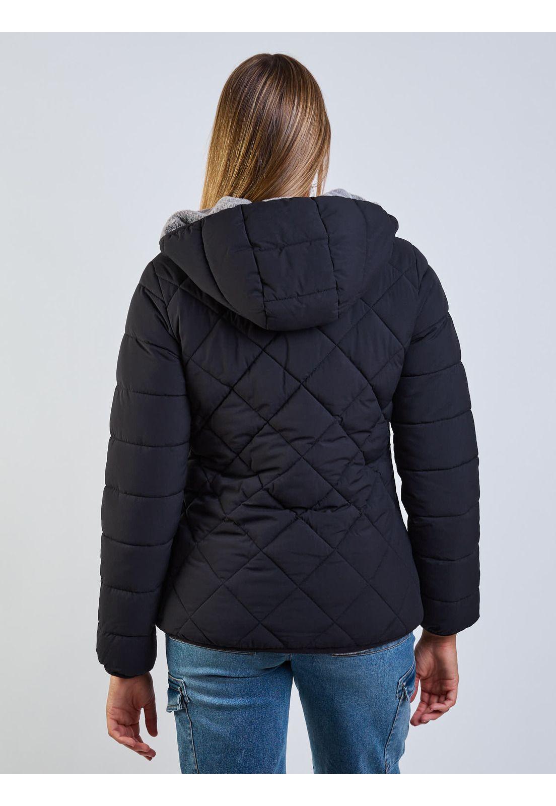 Parka Reversible Pale Peach Negro Mujer Maui And Sons-1