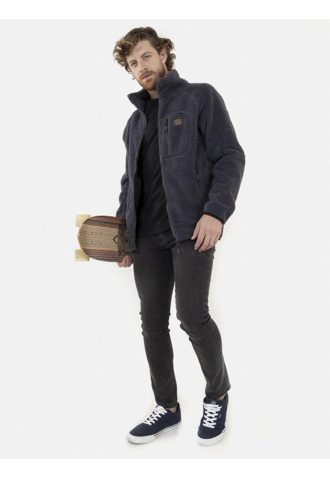 Poleron Chiporro SWAMP Hombre Gris Oscuro Maui and Sons-3