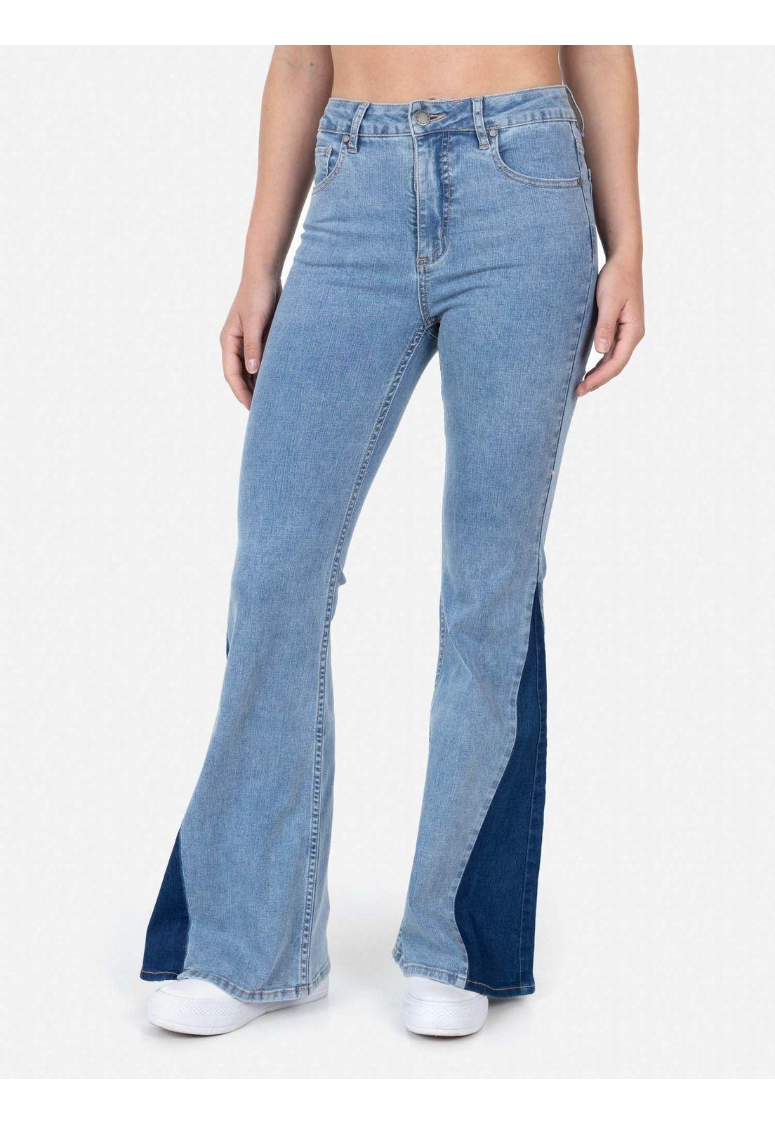 Pantalon Maxi Flare Mujer Denim Maui And Sons-0