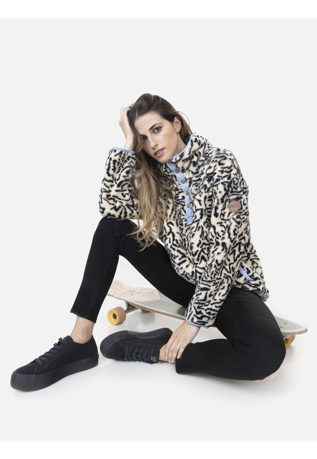 Halfzipper Mujer PSYCODELIC Multicolor Maui and Sons-3