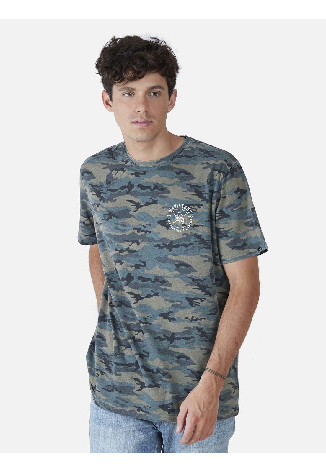 Polera Hombre 5P454-MV22 Verde Maui and Sons-0