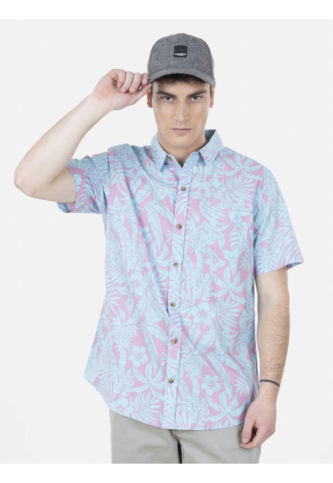 Camisa HIBISCUS ART Hombre Multicolor Maui and Sons-1