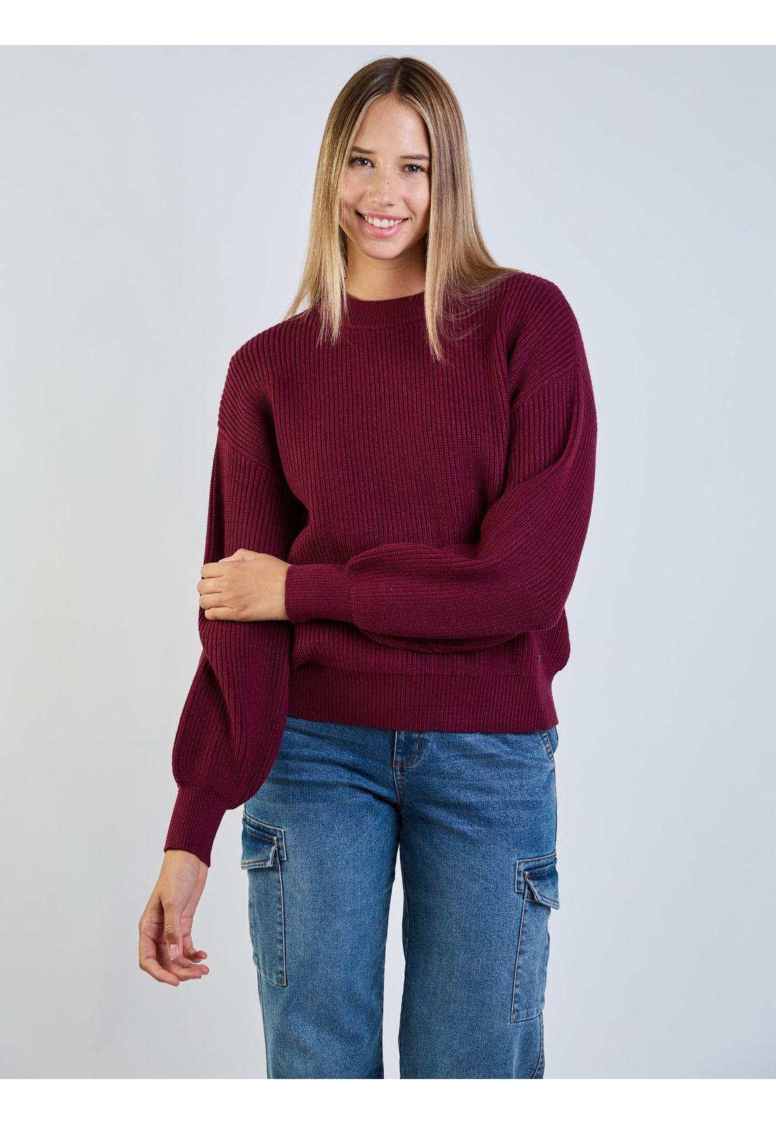 Sweater Flinta Burdeo Mujer Maui And Sons-4