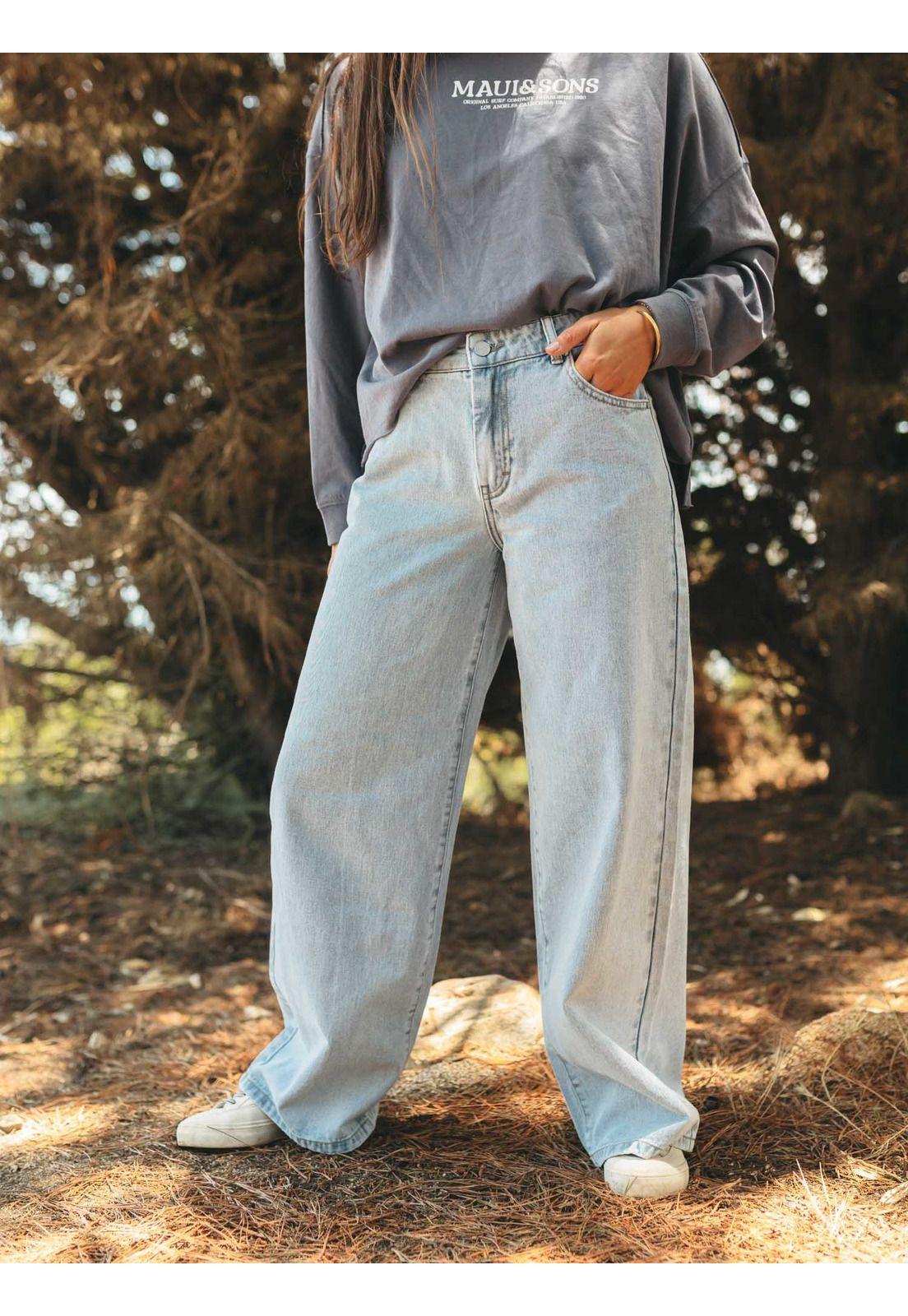Pantalon Corven Celeste Mujer Maui And Sons-3