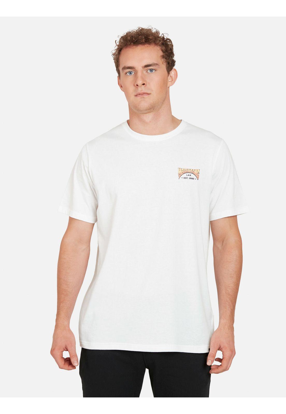 Polera CALACA CHILL SS TEE Hombre Blanco Maui and Sons-0