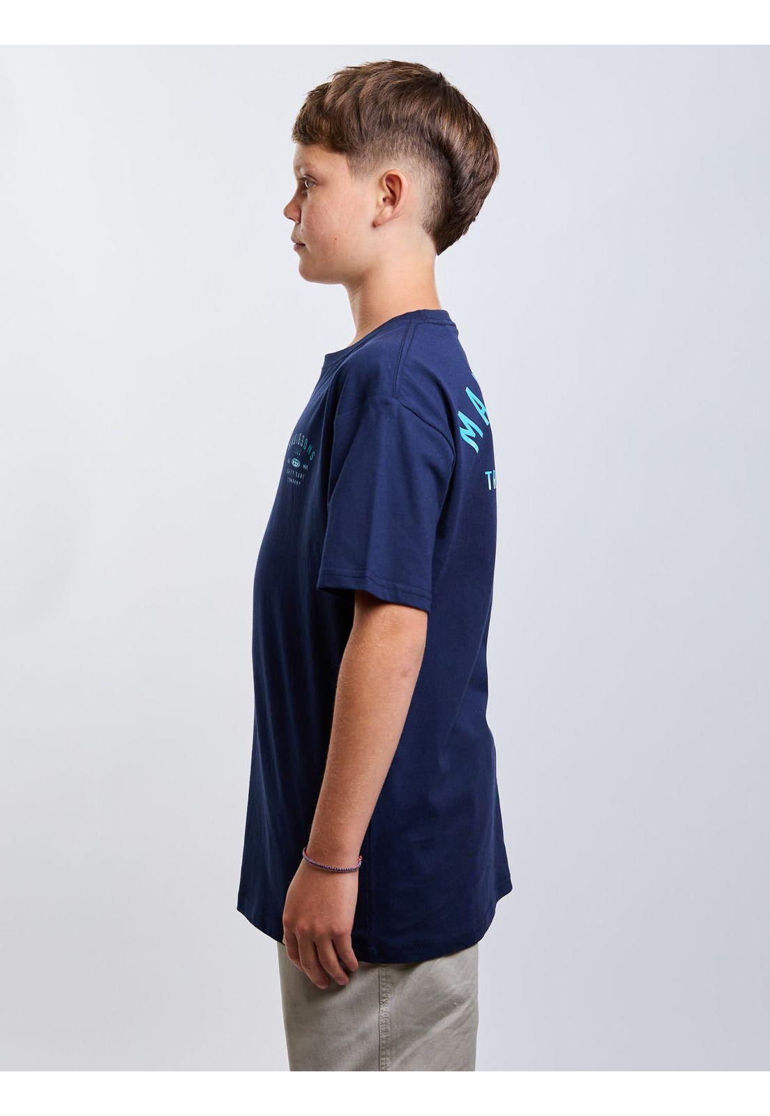 Polera MC Salty Surf Azul Infantil Maui And Sons-2