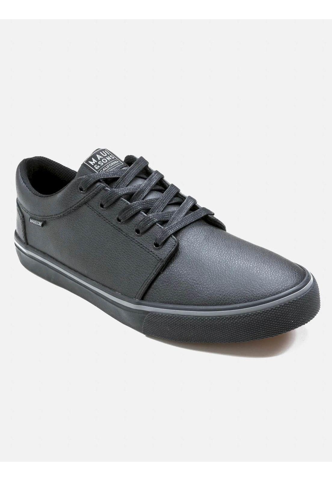 Zapatilla Escolar KAUPU Hombre Negro Maui and Sons-0