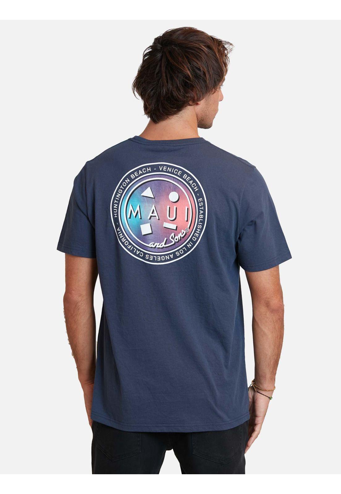 Polera cookie vintage gradient Azul Marino Hombre Maui And Sons-1