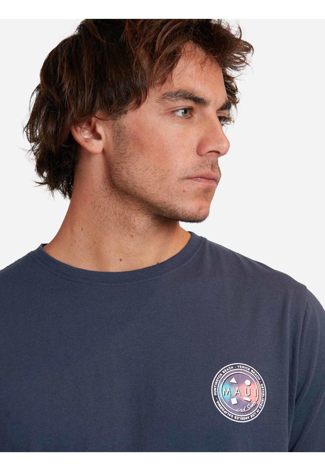 Polera cookie vintage gradient Azul Marino Hombre Maui And Sons-2