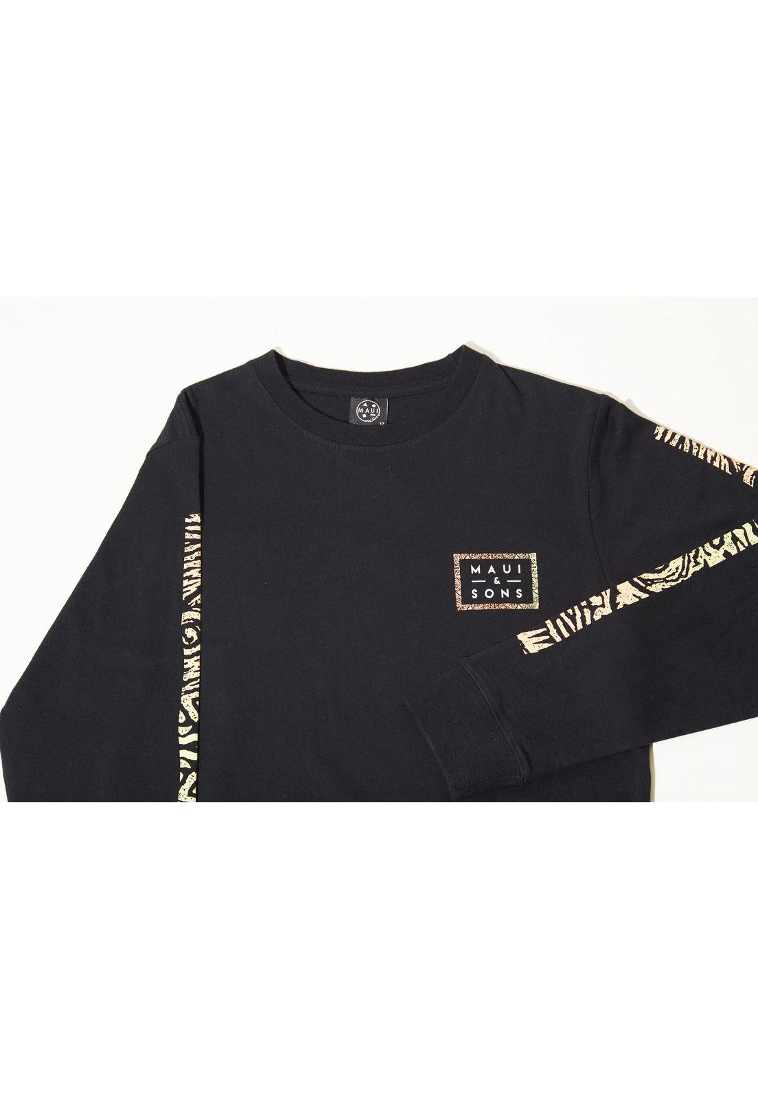 Polera Juvenil 5P137-MV20 Negro Maui and Sons-2