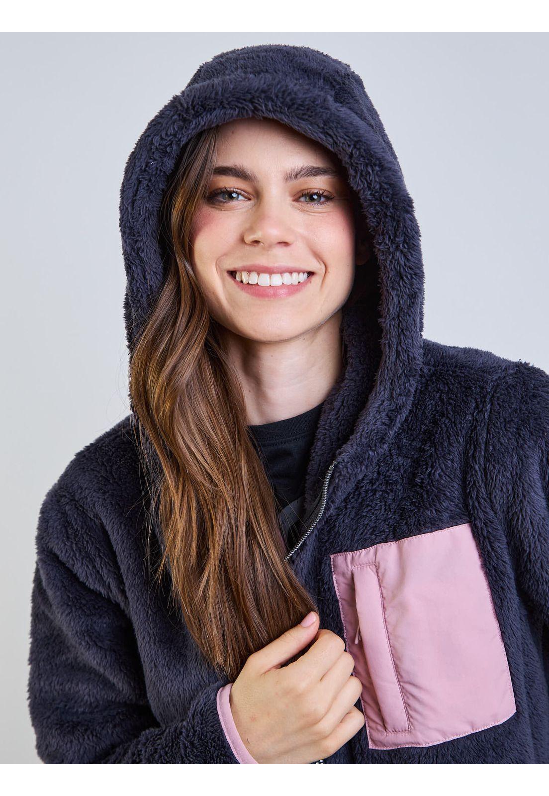 Poleron FZ Trini Gris Mujer Maui And Sons-1