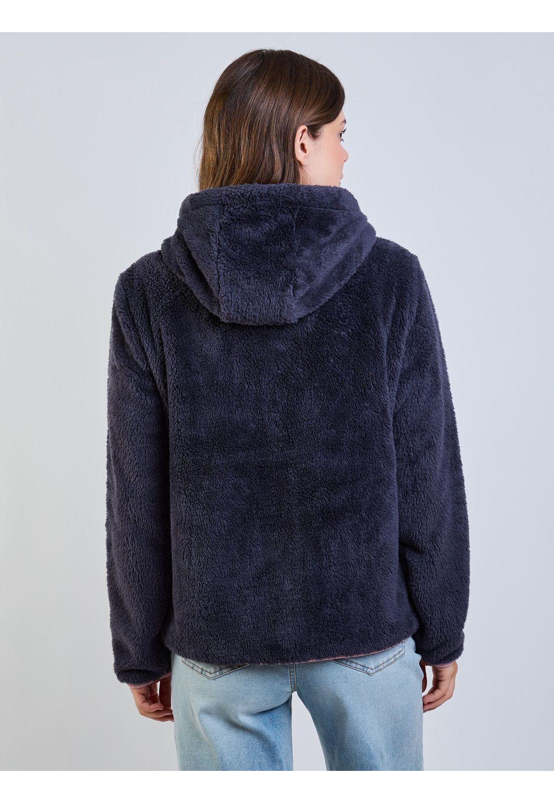 Poleron FZ Trini Gris Mujer Maui And Sons-5