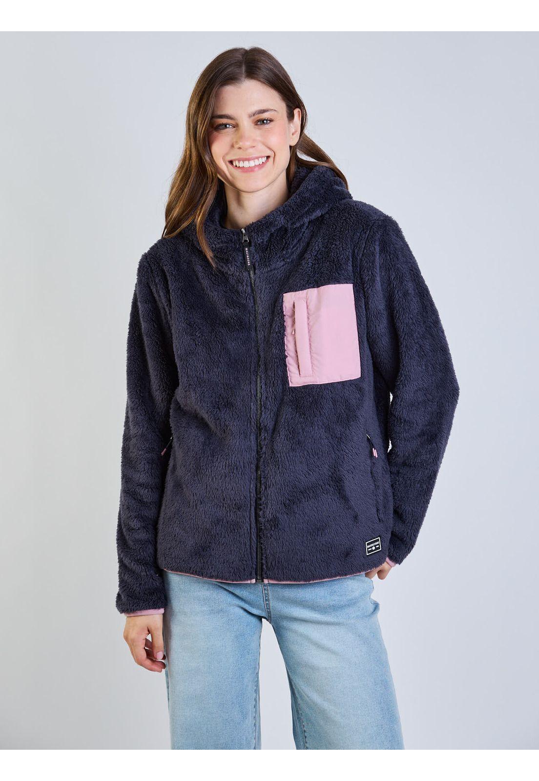 Poleron FZ Trini Gris Mujer Maui And Sons-6