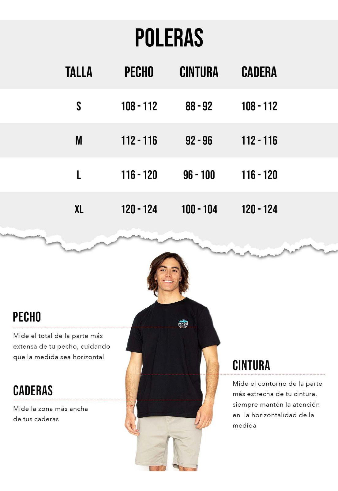Polera Hombre 5P216-MV20 Gris Maui and Sons-2