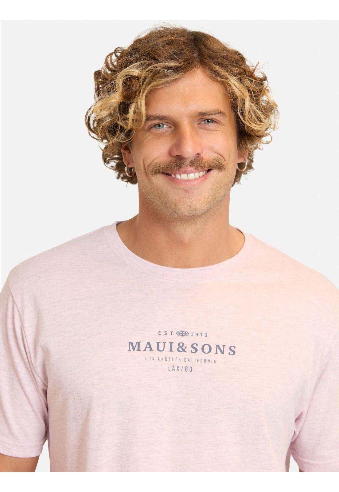 Polera MC Tivamo Rosado Hombre Maui And Sons-2