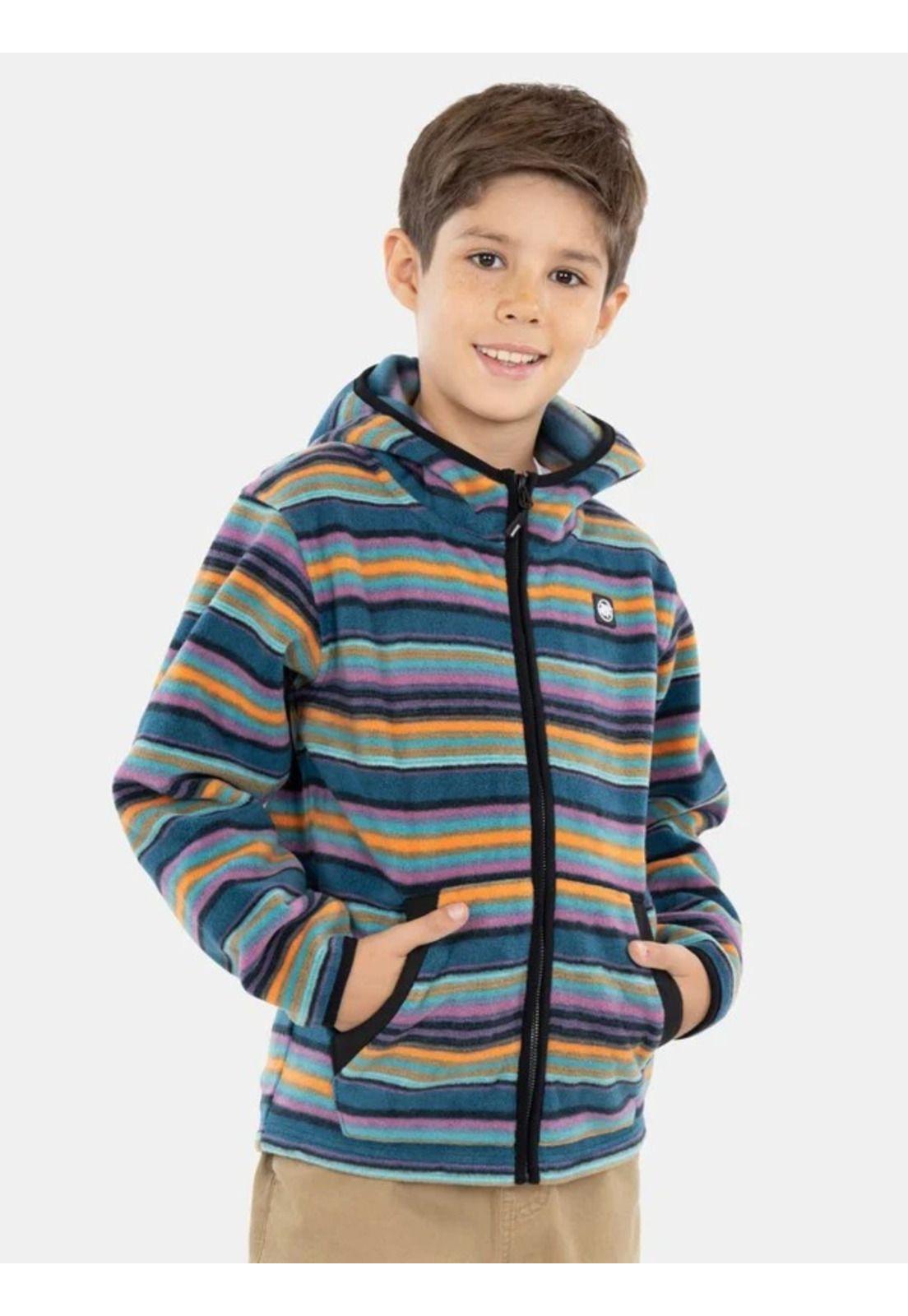 Poleron Micropolar mango Multicolor Niño Maui And Sons-0