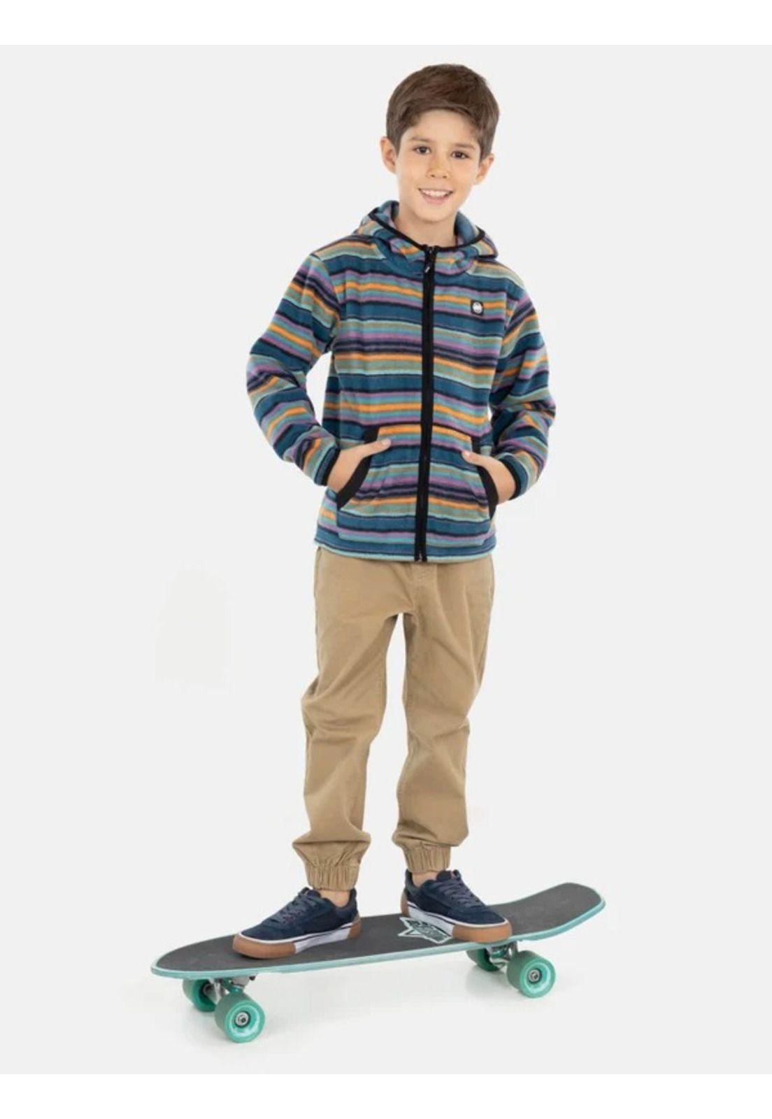 Poleron Micropolar mango Multicolor Niño Maui And Sons-2